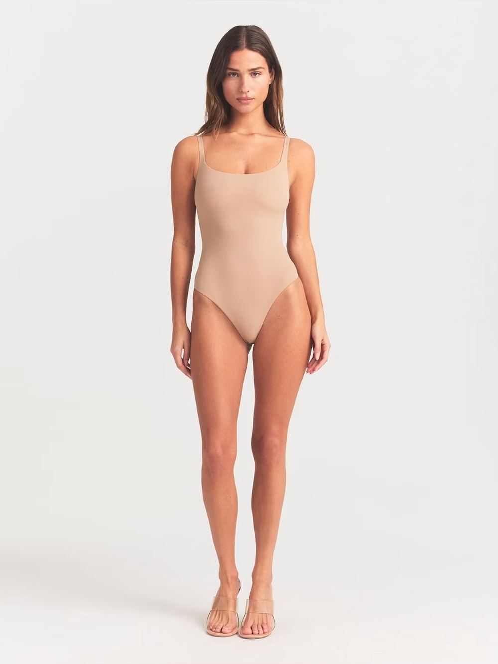 NWOT Skims Fits Everybody Square Neck Bodysuit Clay 3X
